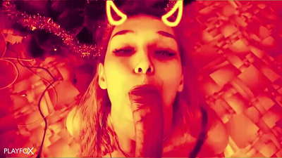Devilish hottie ត្រូវបាន fucked ល្អណាស់និងបាន cum on her ass